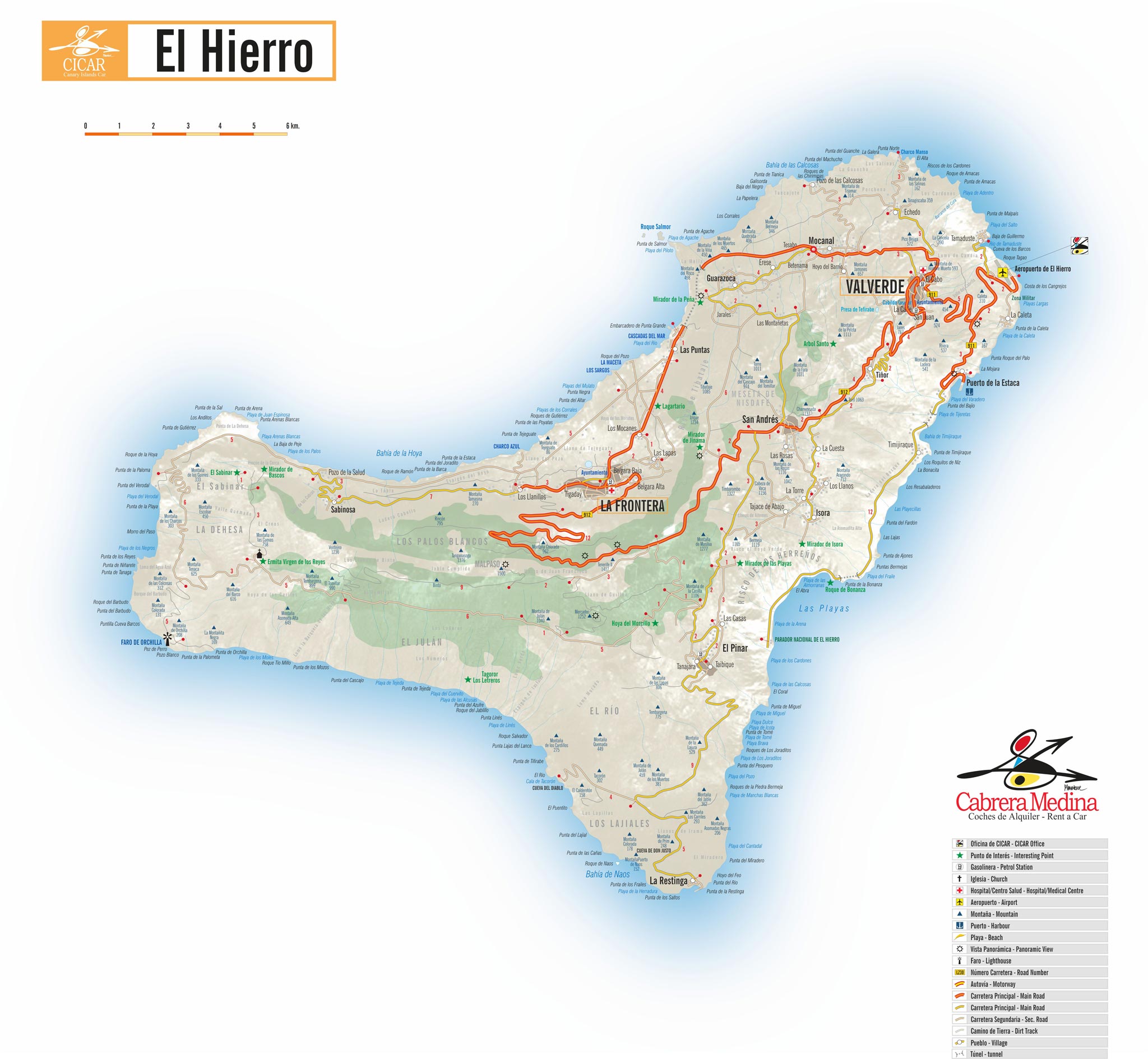 Alquiler de coches en el hierro