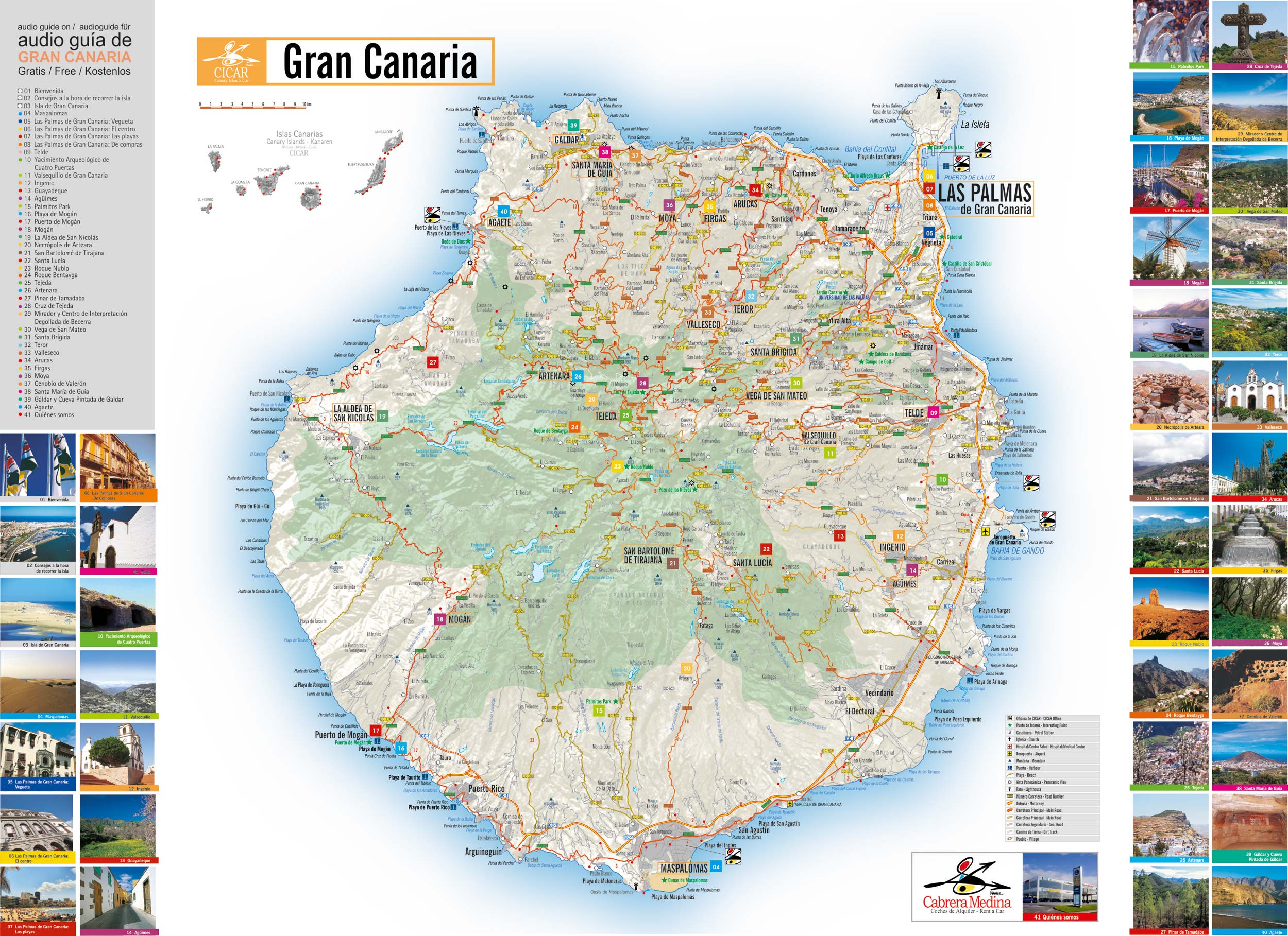 Gran Canaria Car Hire Map 